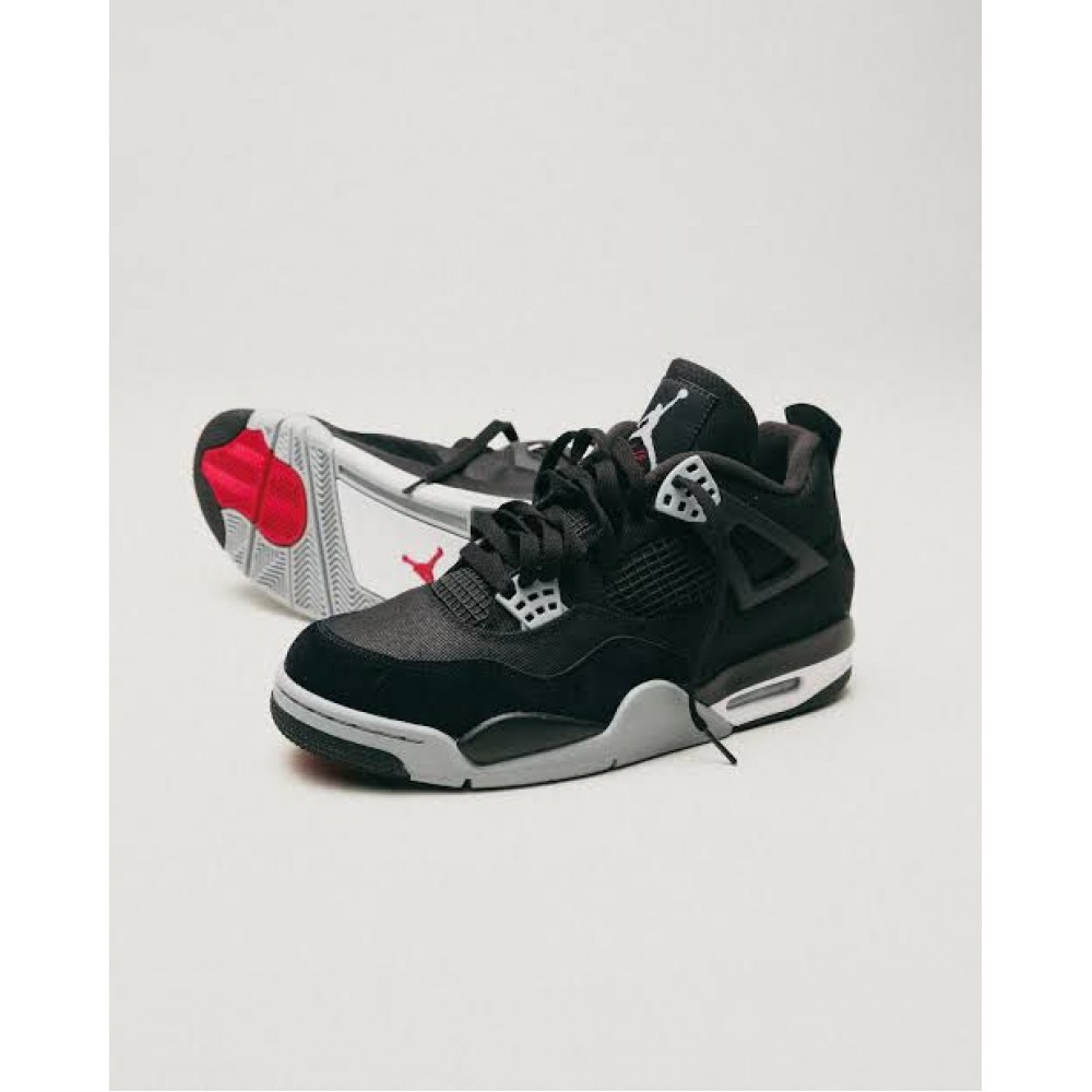 Air Jordan 4 Black Canvas