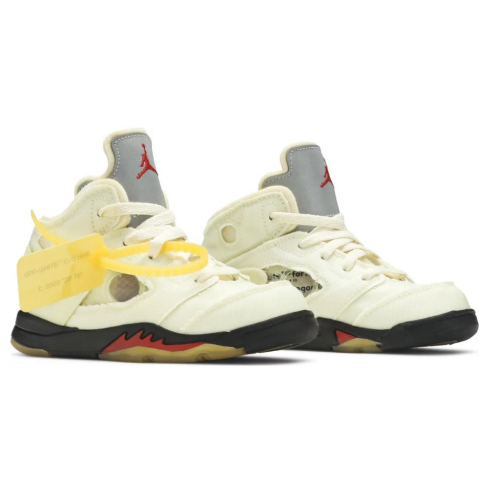 Air Jordan 5 x Off-White Sail