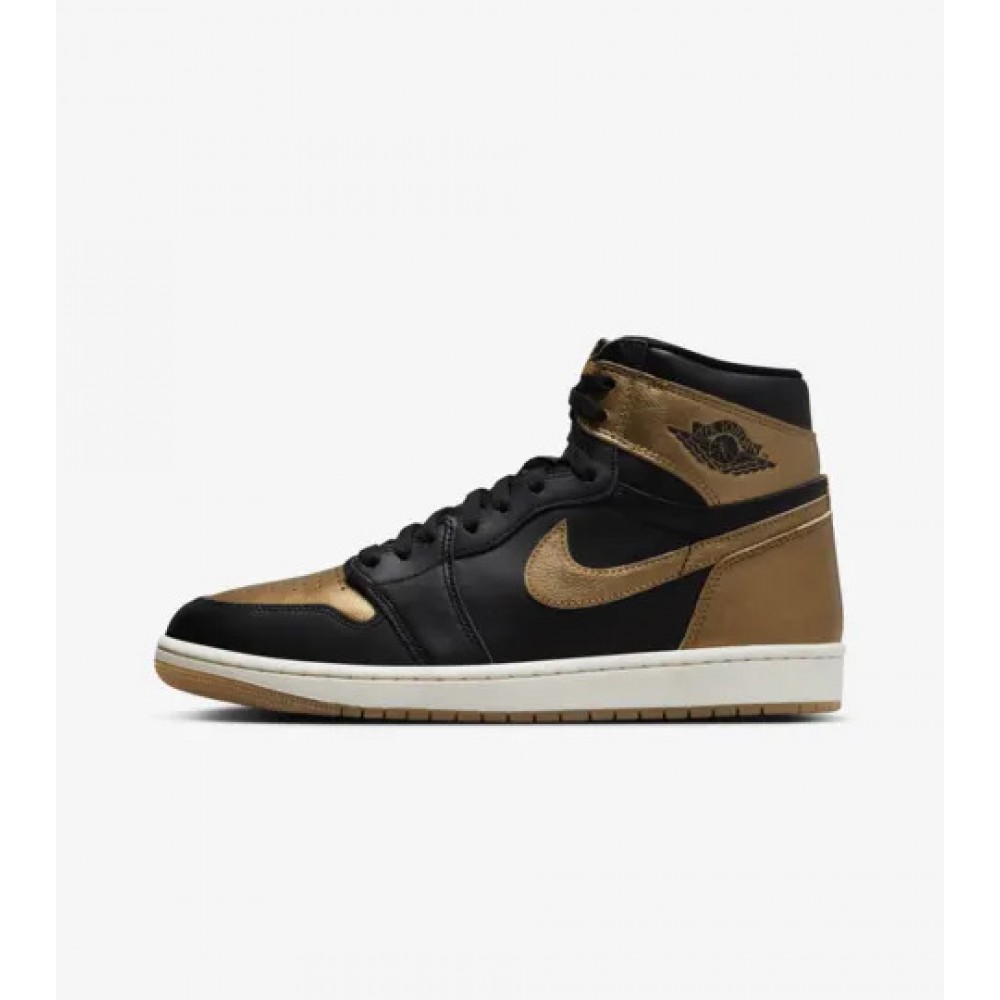  AIR JORDAN 1 HIGH OG BLACK AND GOLD