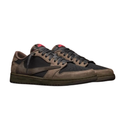 TRAVIS SCOTT X AIR JORDAN 1 LOW OG VELVET BROWN